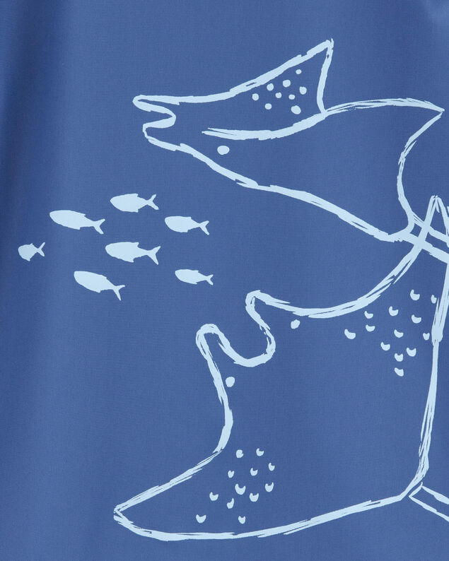 Product image 2 of Toddler Boy Stingray Short-Sleeve Rashguard - Navy
