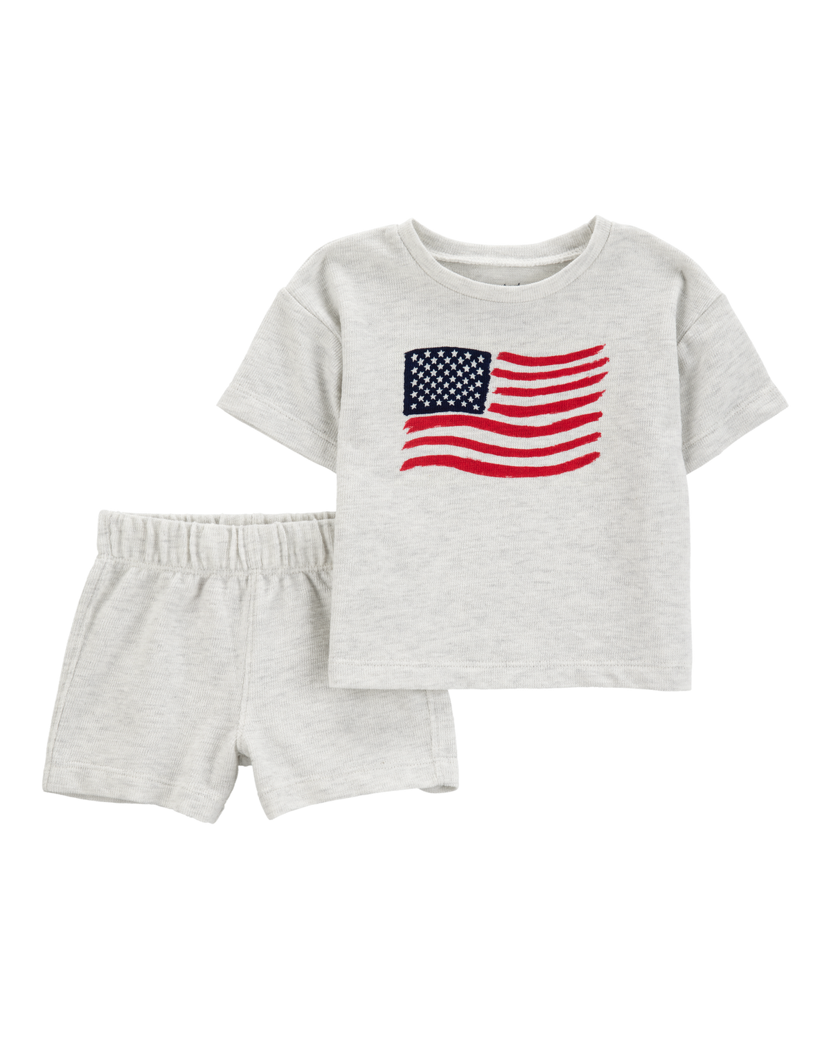 Baby 2-Piece American Flag Tee & Short Set