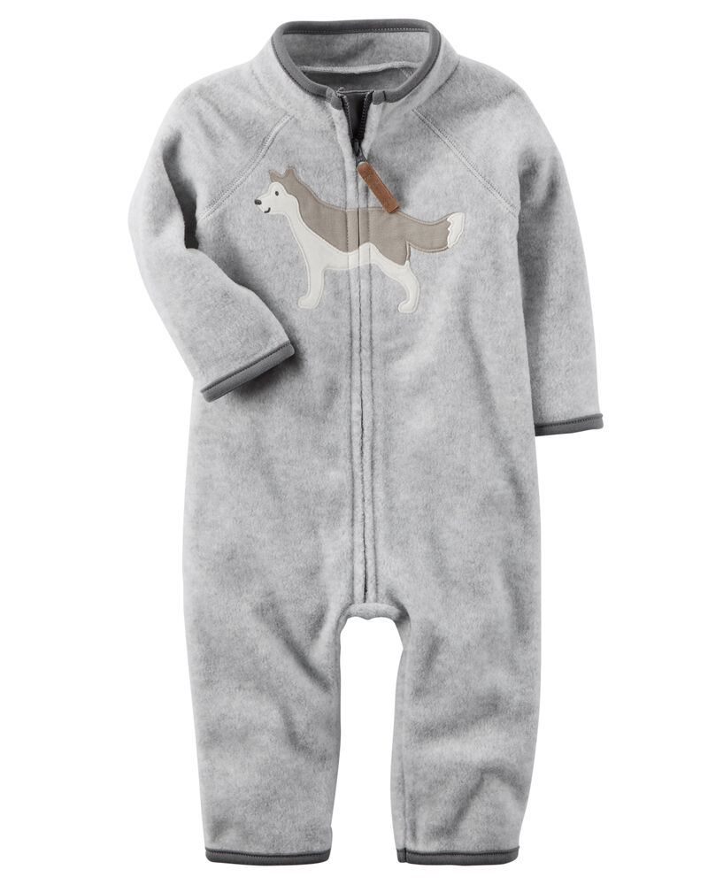 Heathered Fleece Jumpsuit