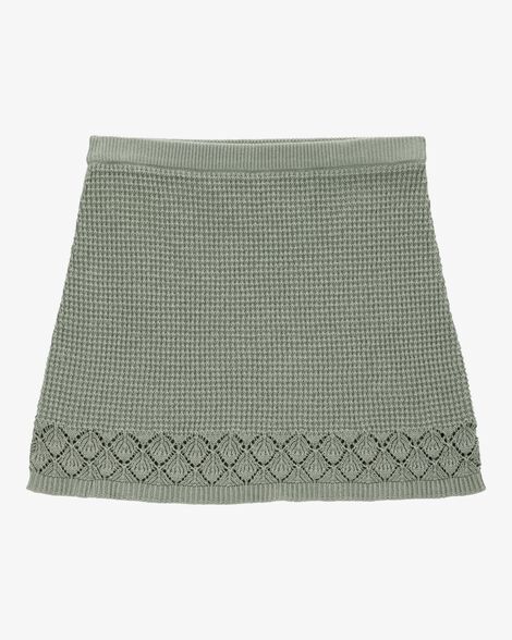  Product image 1 of Kid Pointelle Crotchet Knit Skirt - Green