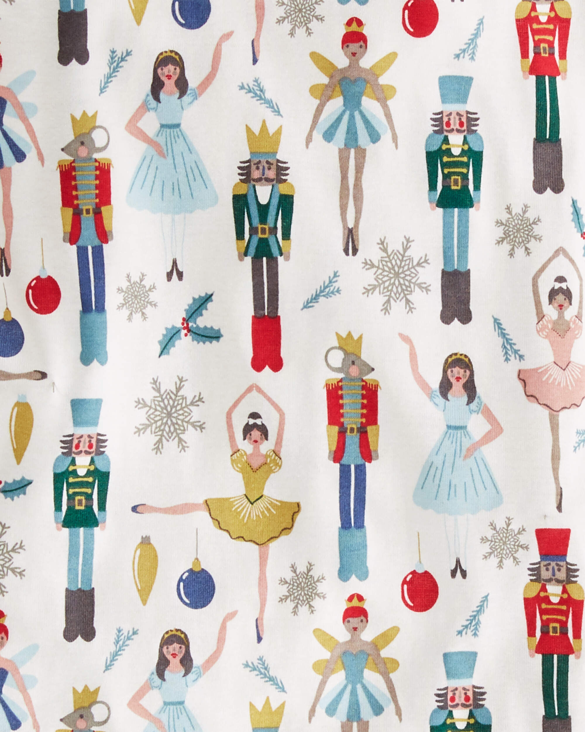Kid Organic Cotton Pajamas Nutcracker Print