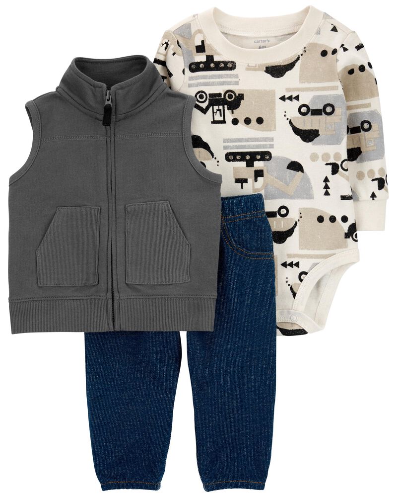 Multi Baby 3-Piece Little Vest Set | carters.com