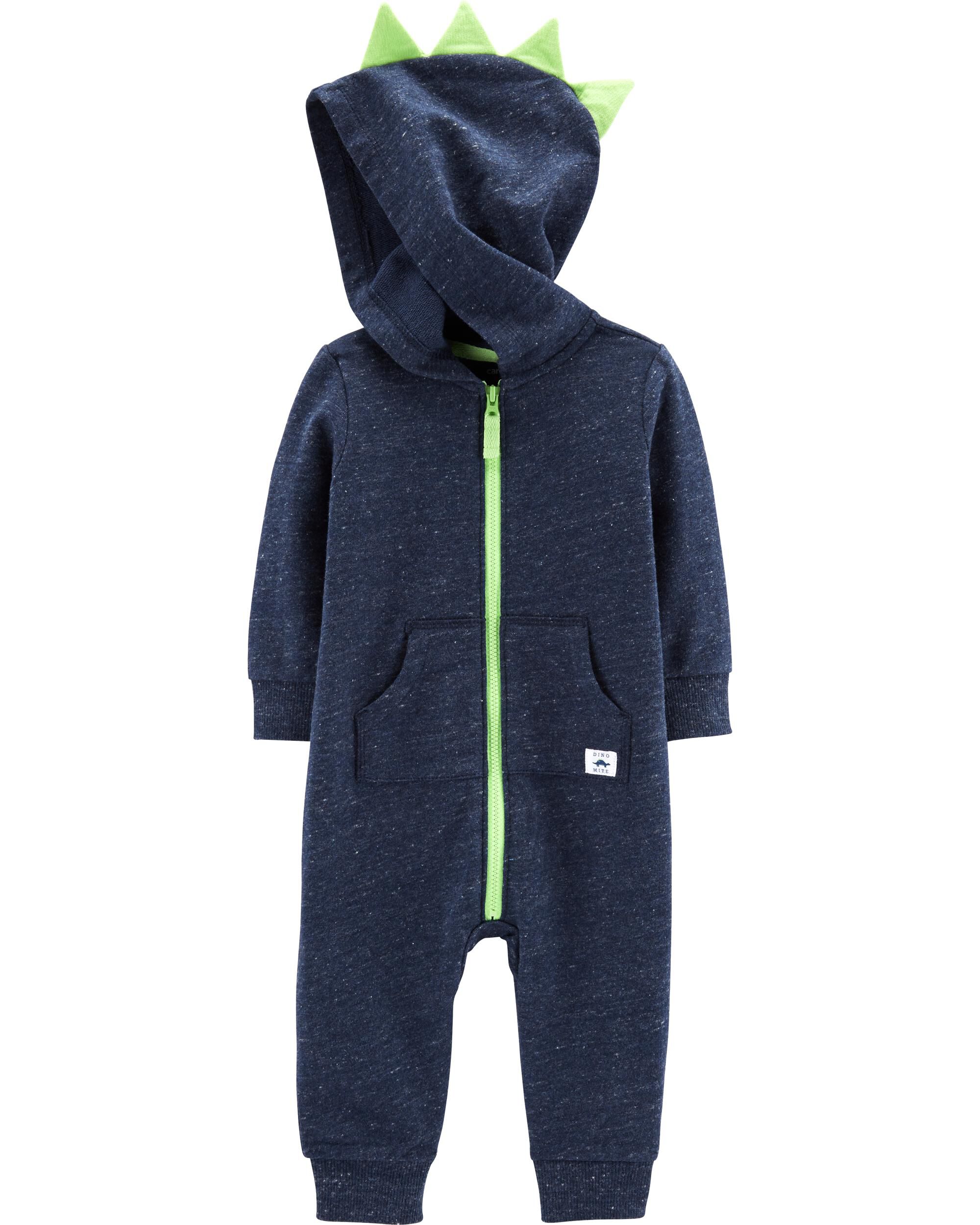 dinosaur hooded romper