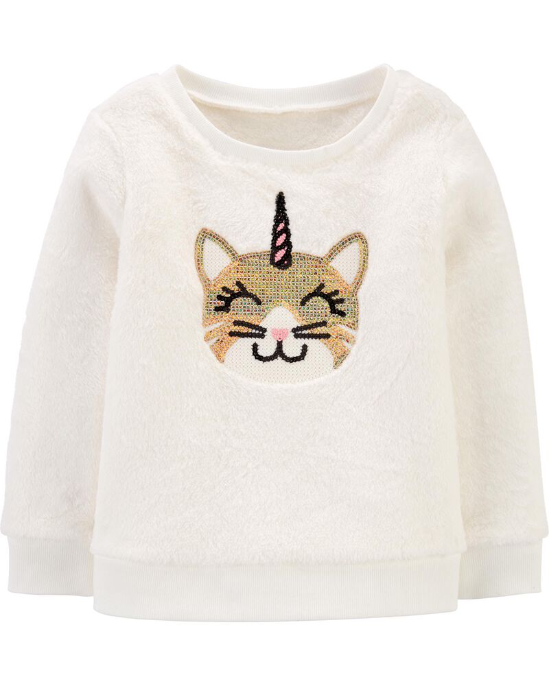 Cat Unicorn Fuzzy Sweatshirt Carters Com