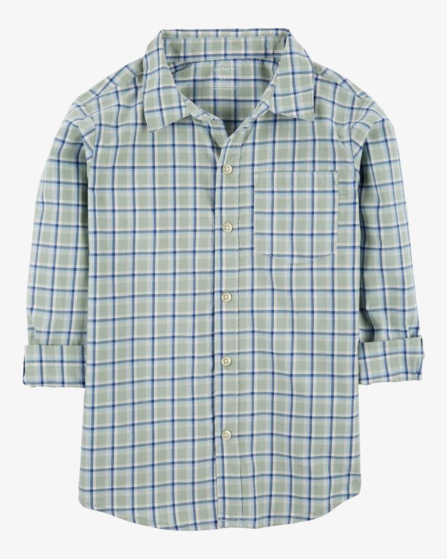 Product image 1 of Kid Plaid Button-Front Shirt
