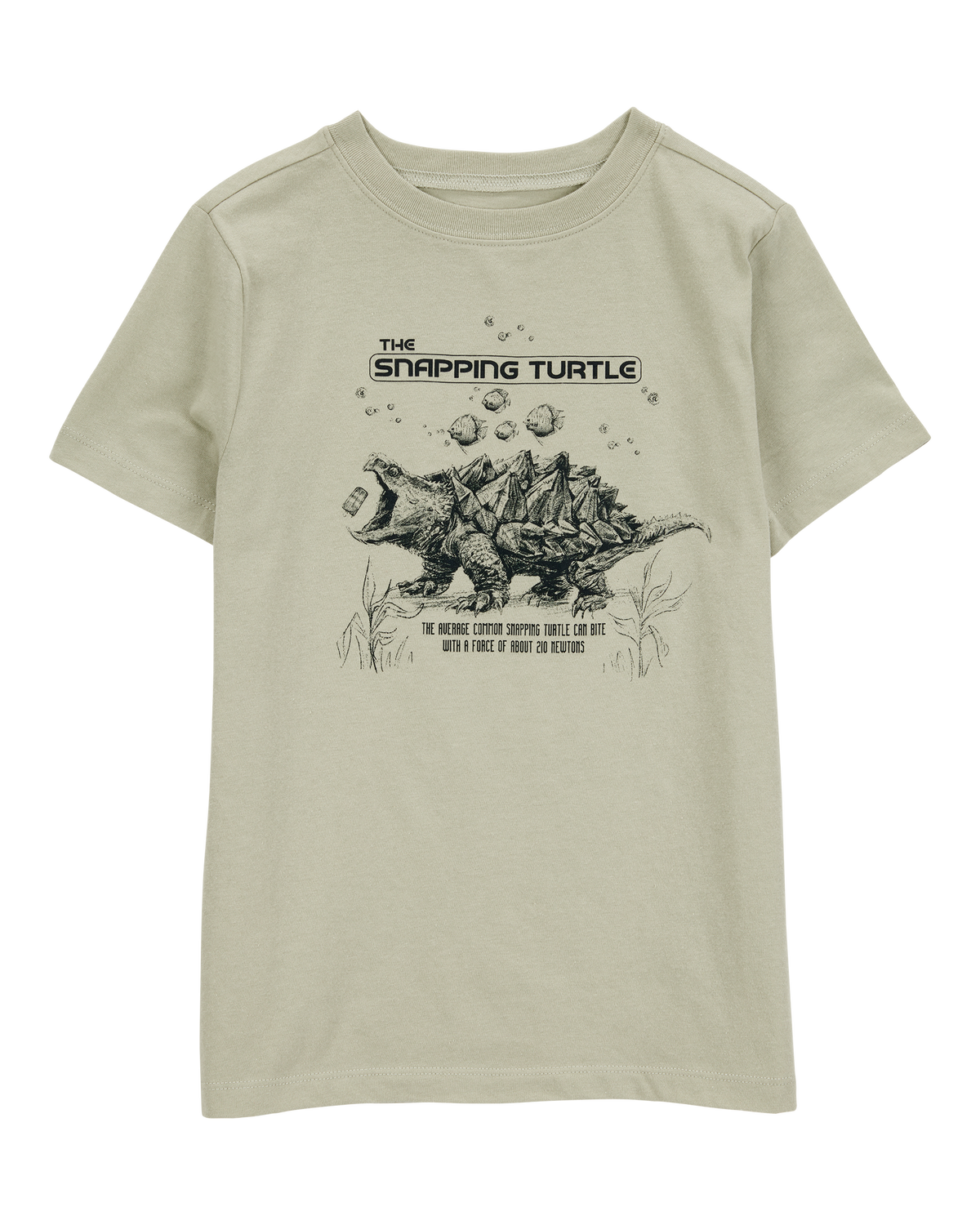 Boys Turtle Short-Sleeve Graphic Tee - Grey - Carter's