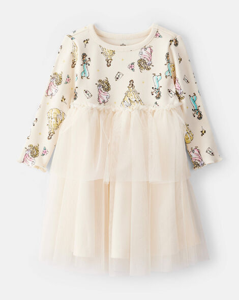 baby girl disney princess long-sleeve tutu dress