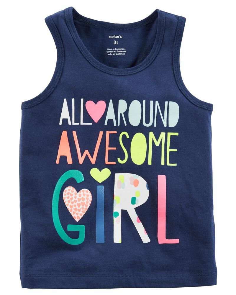 Awesome Girl Jersey Tank | carters.com