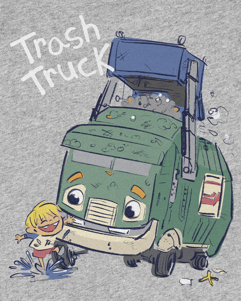  Product image 2 of Toddler Trash Truck™ Short-Sleeve Graphic Tee - Green 