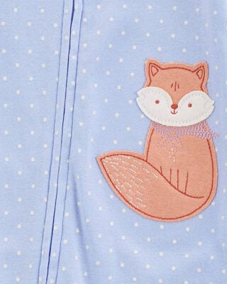 Product image 2 of Toddler 1-Piece Fox 100% Snug Fit Cotton Footless Pajamas