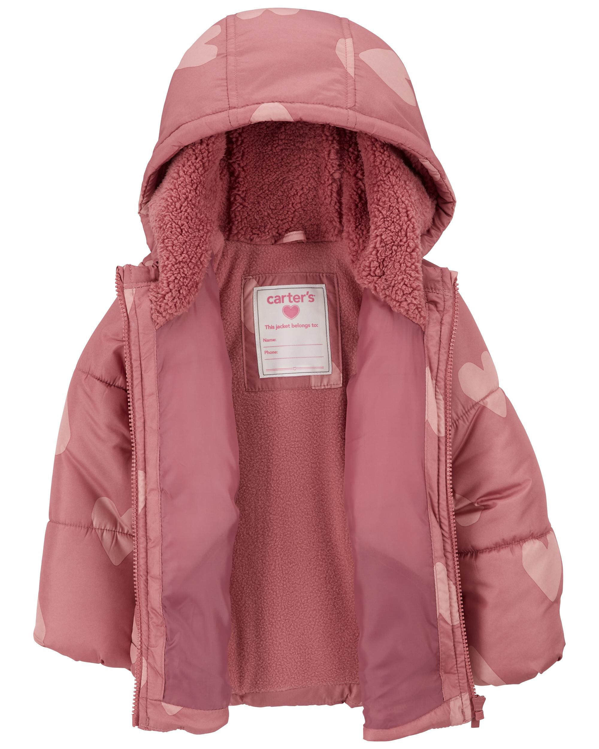 Toddler Heart Puffer Jacket