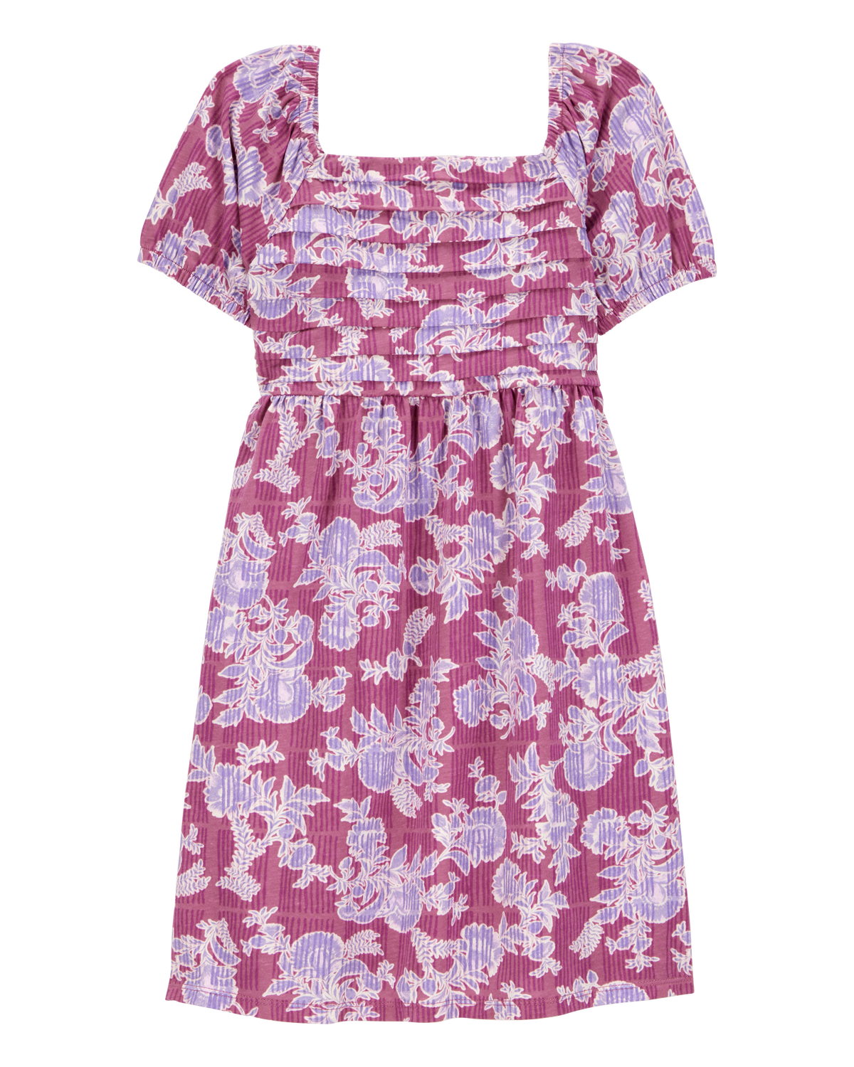 Kid Smocked Floral Print Dress - Pink - OshKosh | Carter's