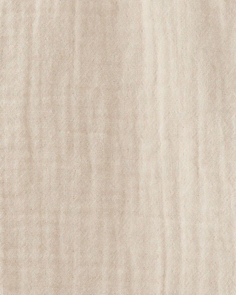  Product image 4 of Toddler Organic Cotton Gauze Shortalls in Cream

