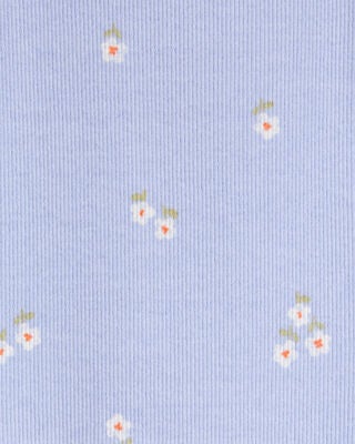 Product image 2 of Baby Floral Short-Sleeve Bodysuit - Blue