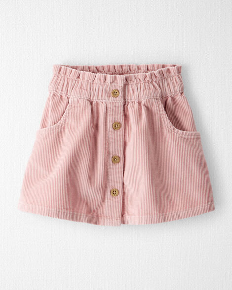 Toddler Girl Organic Cotton Corduroy Skirt