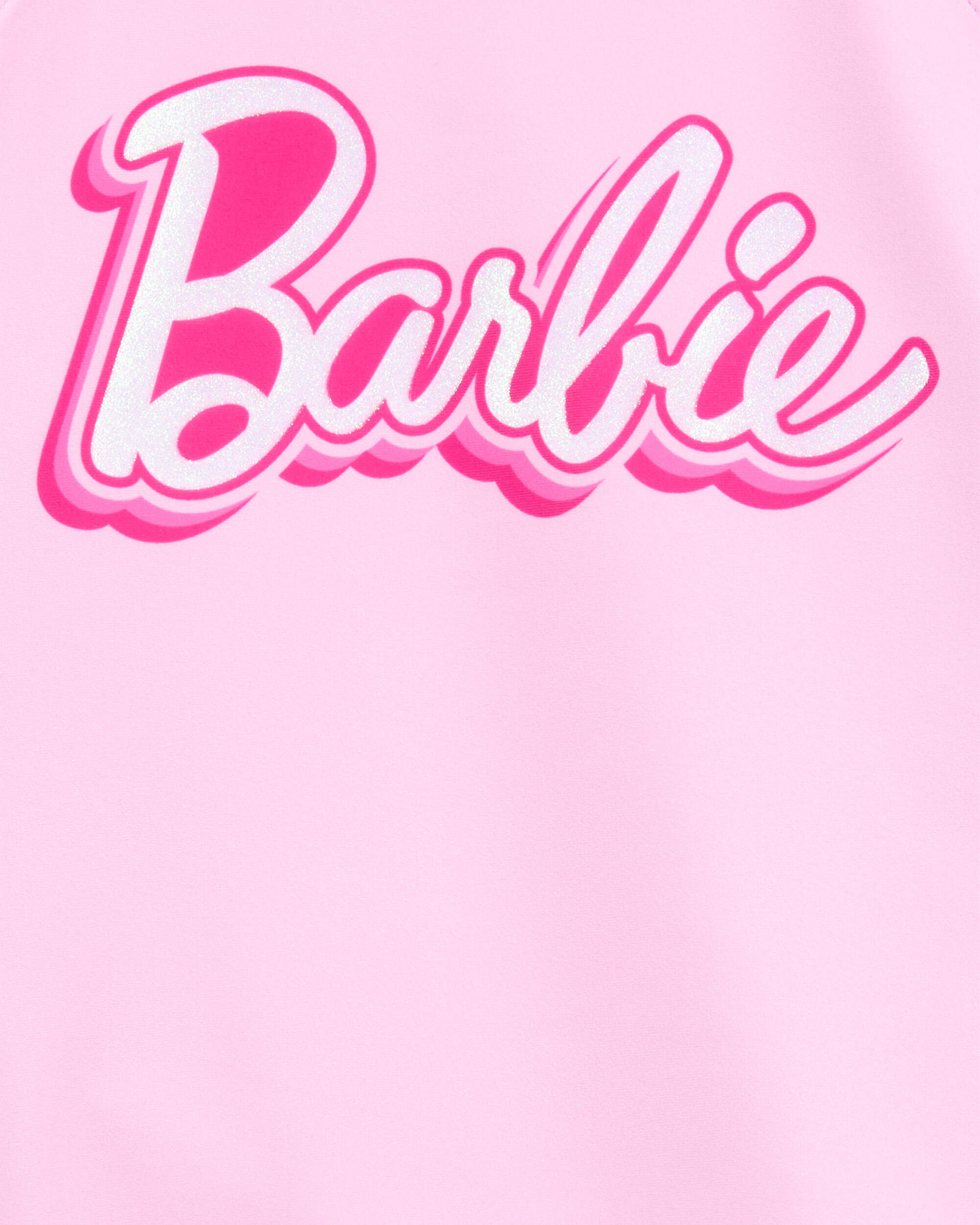 Girls Barbie™ 2-Piece Rashguard Swimsuit Set - Pink