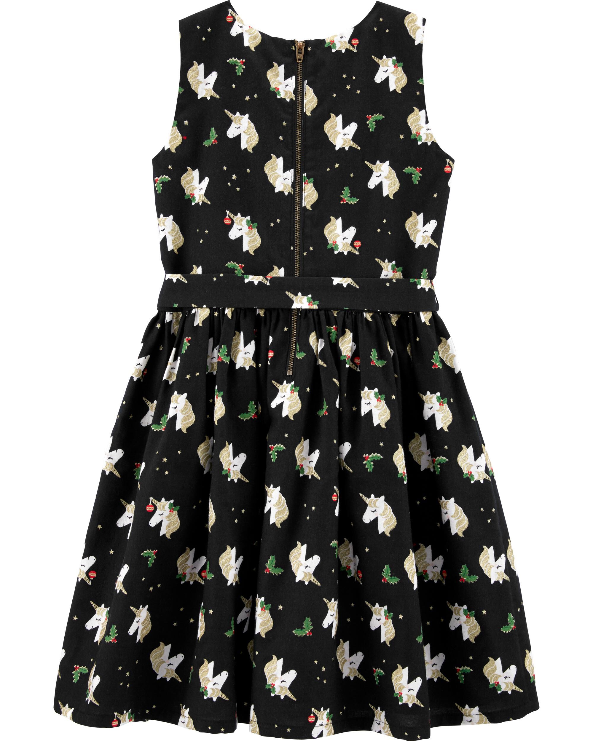 Carters unicorn holiday dress clearance