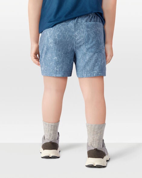  Product image 3 of Toddler Solid Pull-On Knit Shorts - Blue