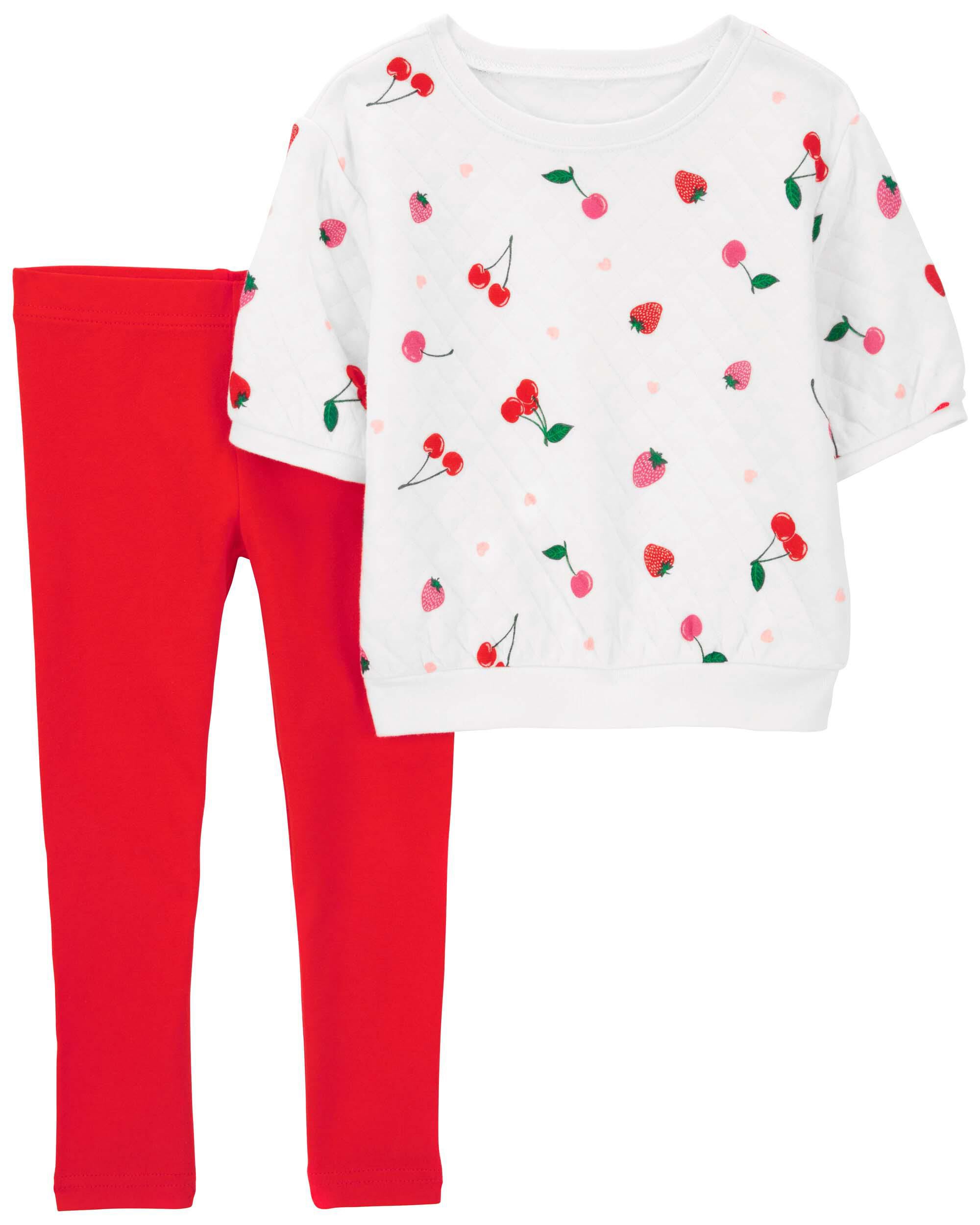 Kids] Baby Cherry Pattern One-Piece