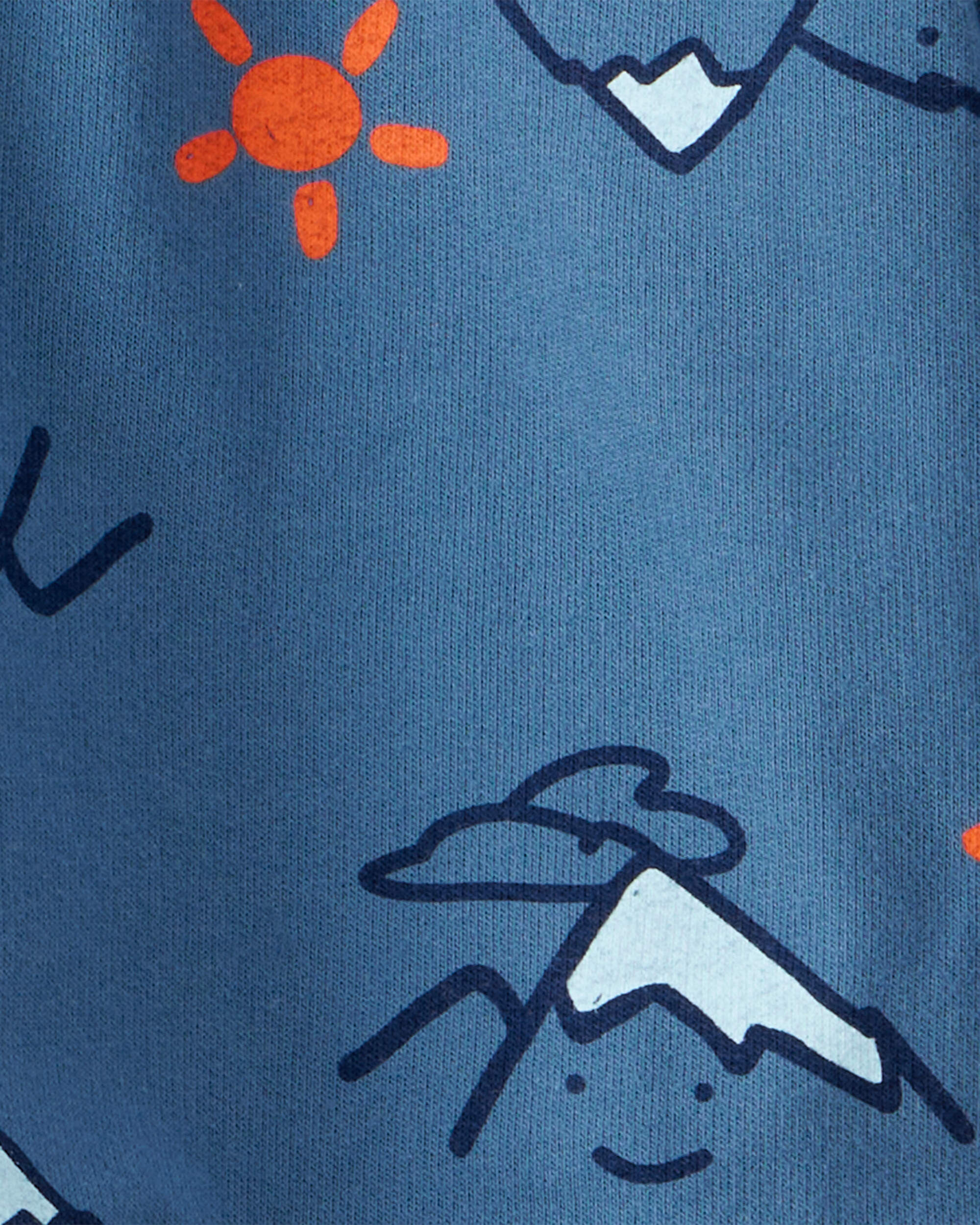 Baby Boy 2-Piece DayDream Fleece Mountain Quarter-Zip & Jogger Set - Blue