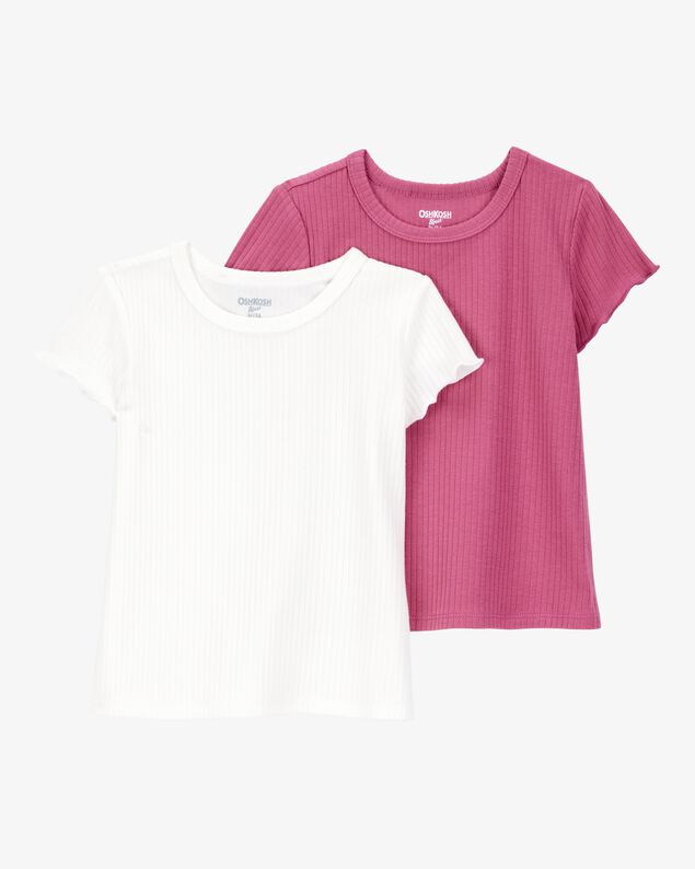 Product image 1 of Toddler 2-Pack Ribbed Short-Sleeve Tees
