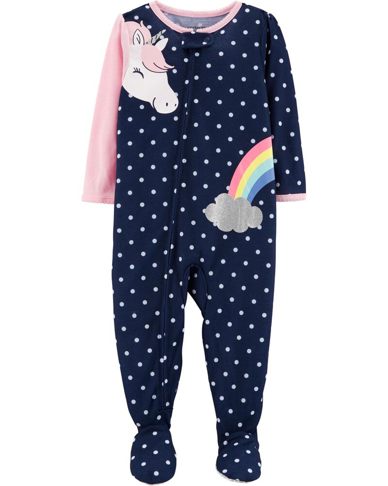 1 Piece Unicorn Footed Poly Pjs Carters Com