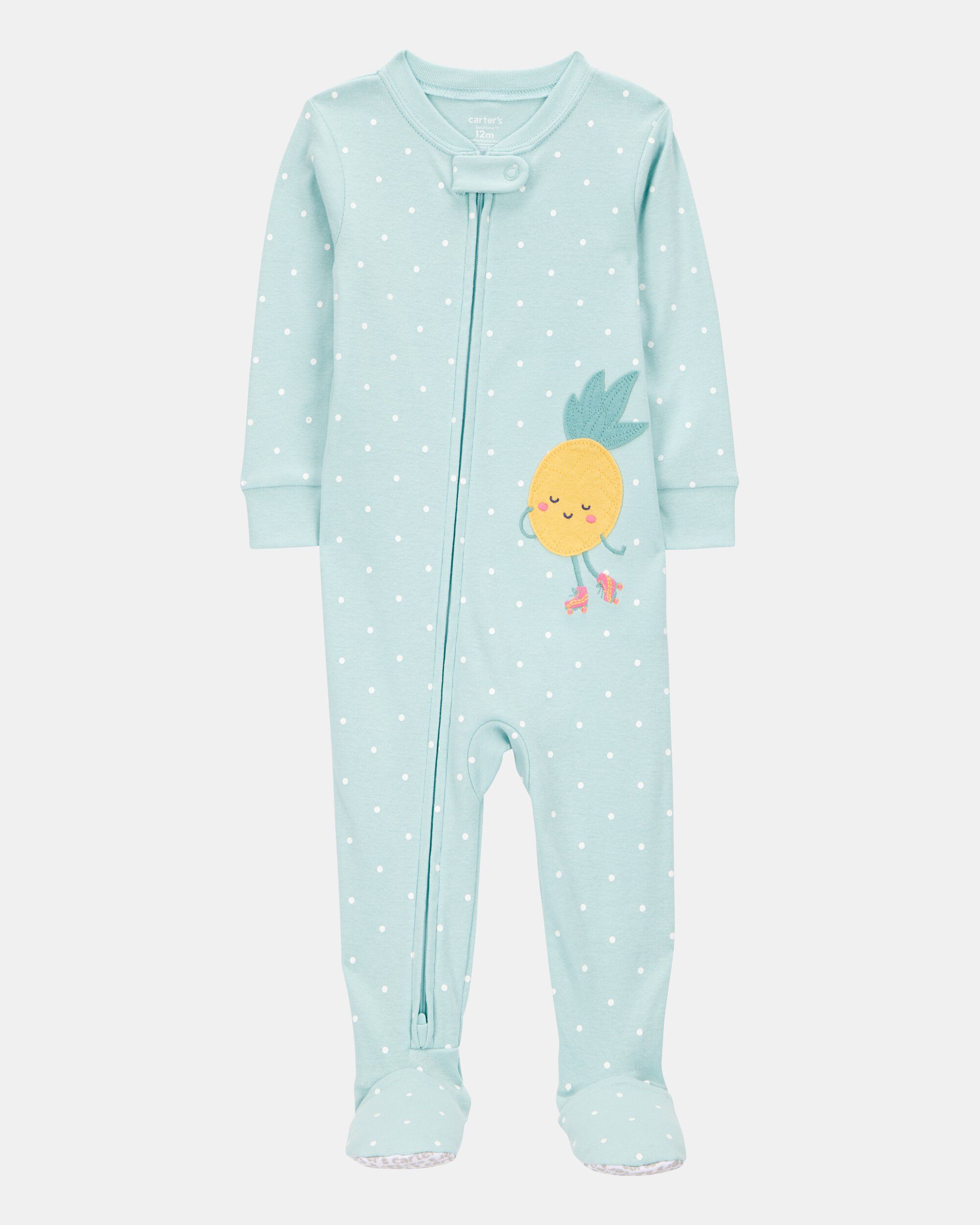Toddler Girl 1-Piece Jellyfish 100% Snug Fit Cotton Footless