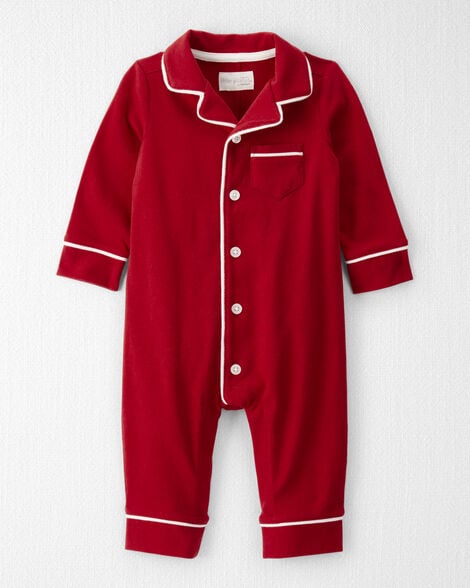 Baby Organic Cotton Coat Style Pajamas
