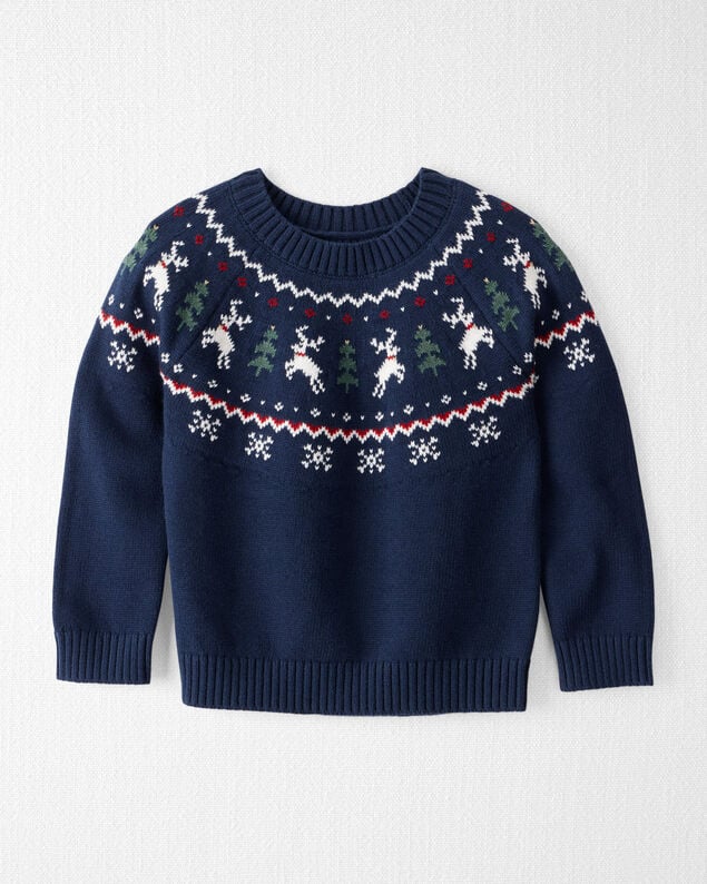 Product image 1 of Toddler Fair Isle Organic Cotton Sweater