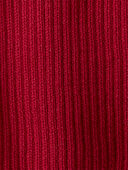 Perfect Red - Baby Organic Cotton Rib Sweater Knit Bubble, Selected