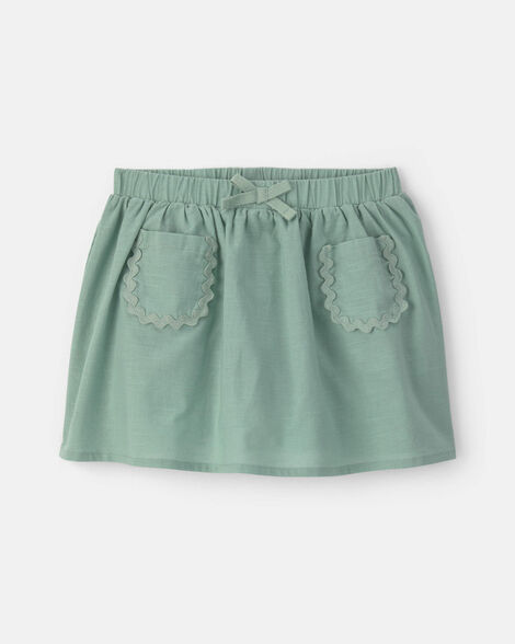 toddler girl skort - green