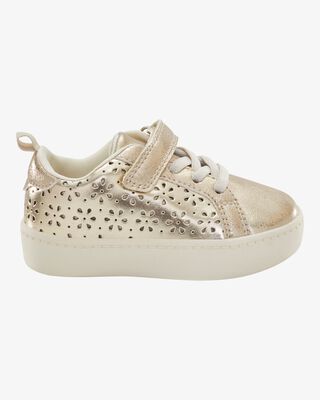 Product image 2 of Toddler High-Top Glitter Sneakers - Gold