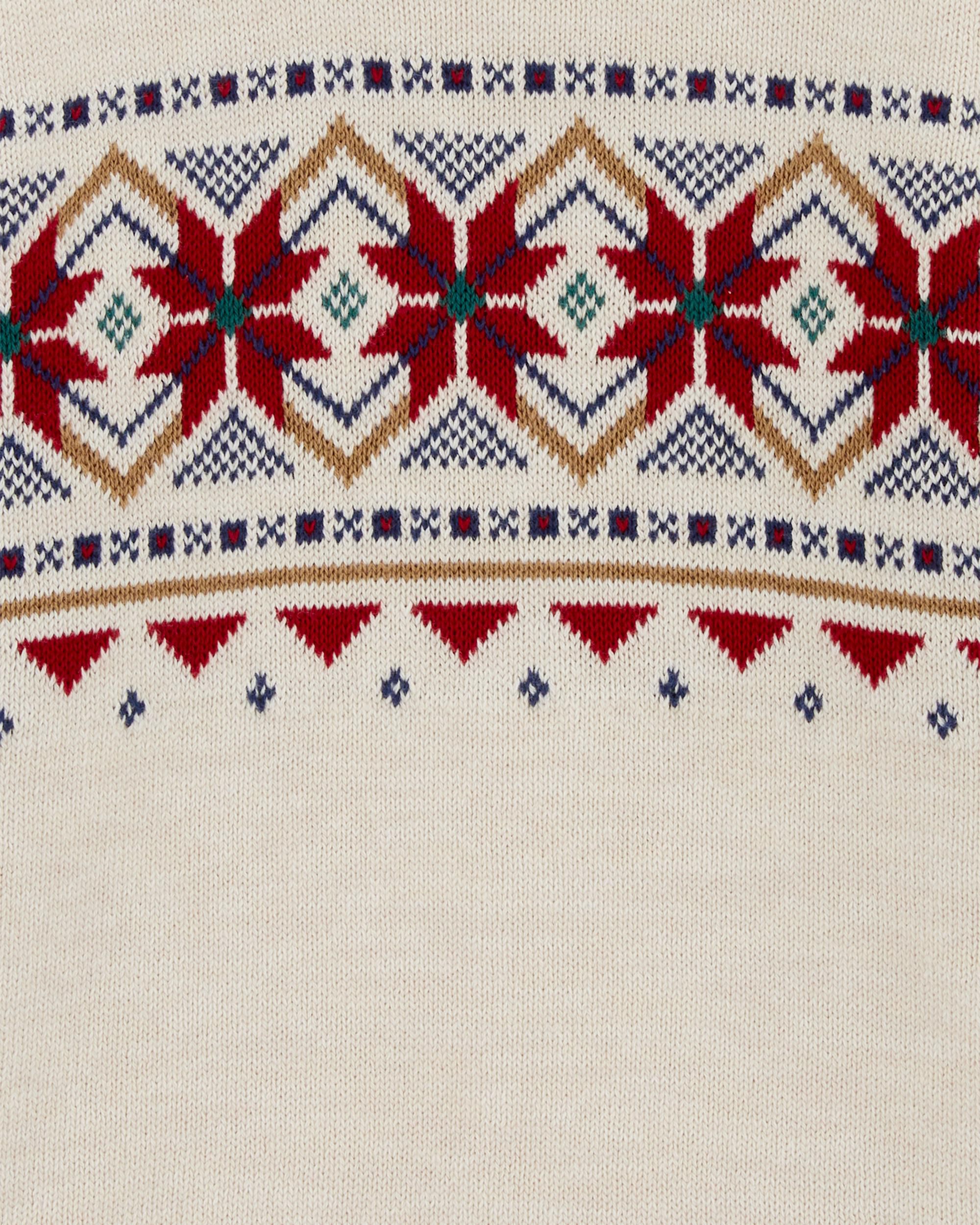 Kid Fair Isle Cotton Sweater Carter s Carter s