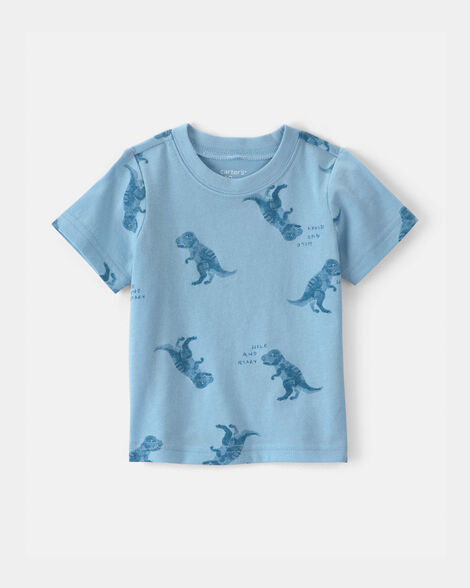 baby boy dinosaur t-shirt - blue