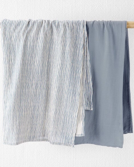 Baby 2-Pack Organic Cotton Muslin Swaddle Blankets