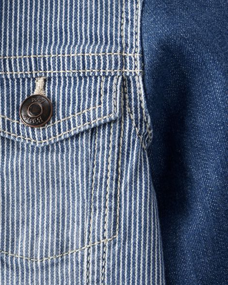  Product image 2 of Baby Vintage Inspired Hickory Denim Jacket - Cornwall Wash