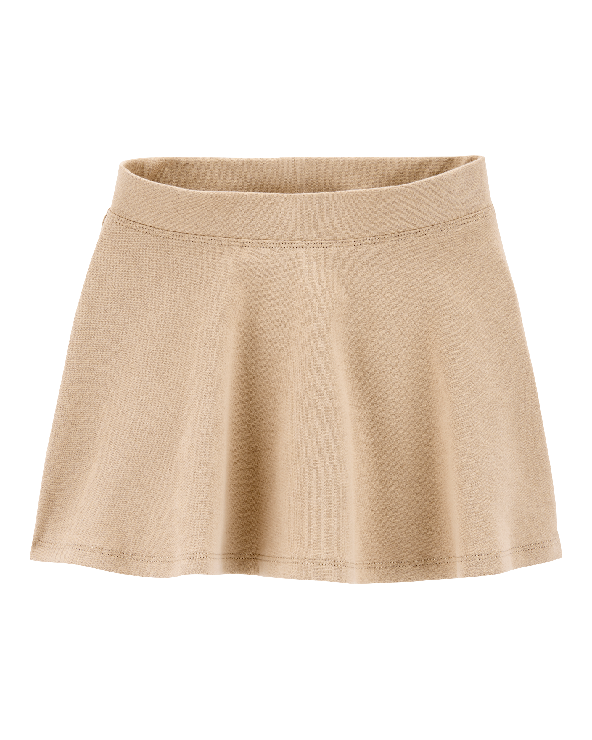 Toddler Ponte Knit Uniform Skort - Khaki