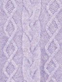 Purple - Toddler Long-Sleeve Cable-Knit Sweater Dress - Purple, Selected