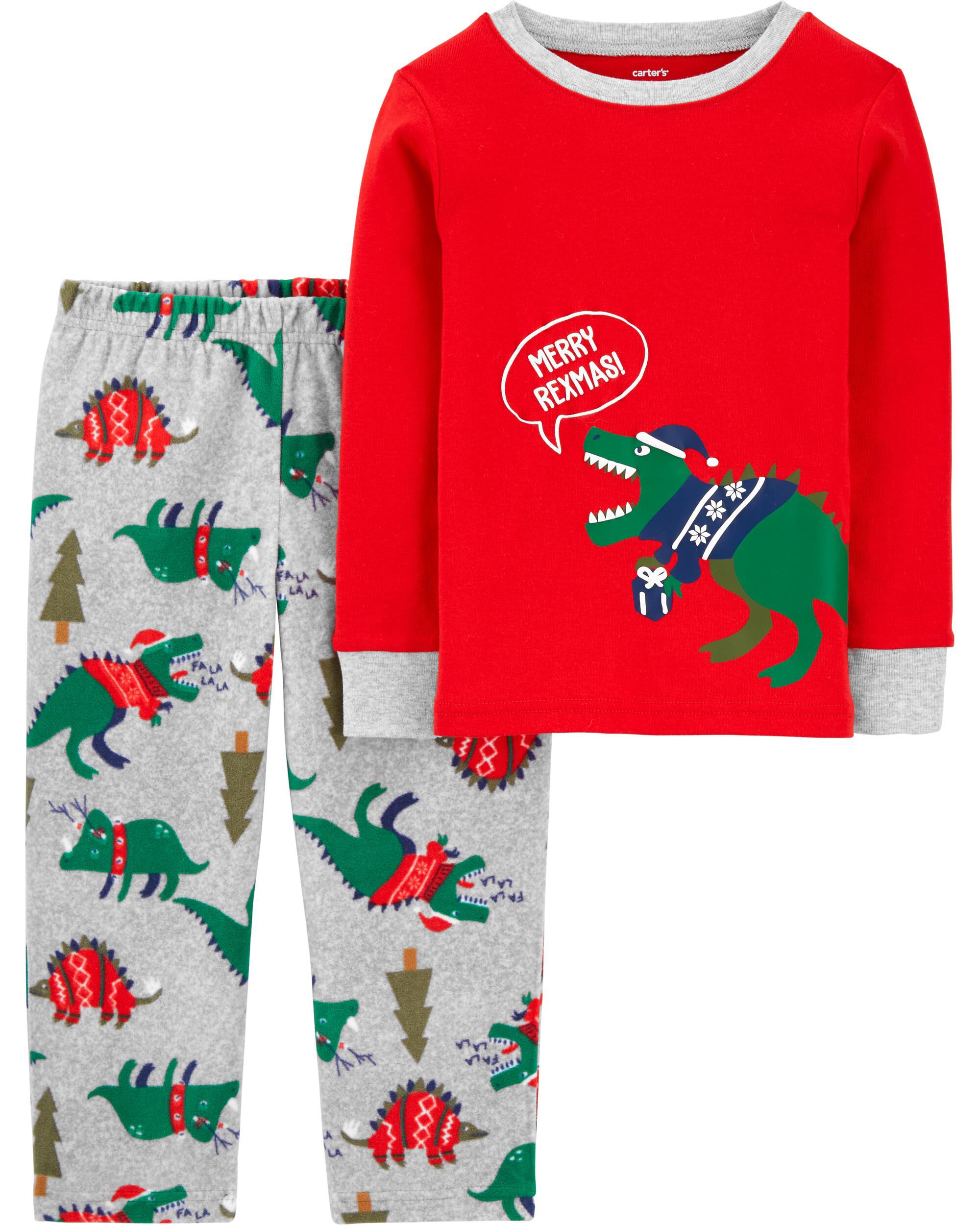 carters fleece christmas pajamas