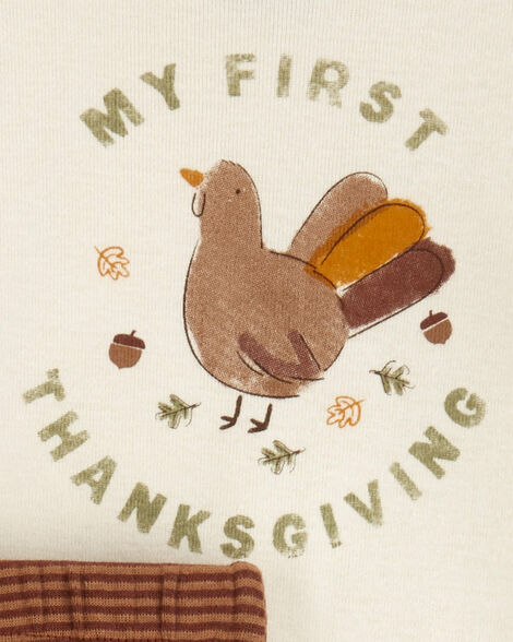  Product image 3 of Baby 2-Piece My First Thanksgiving Bodysuit Pant Set