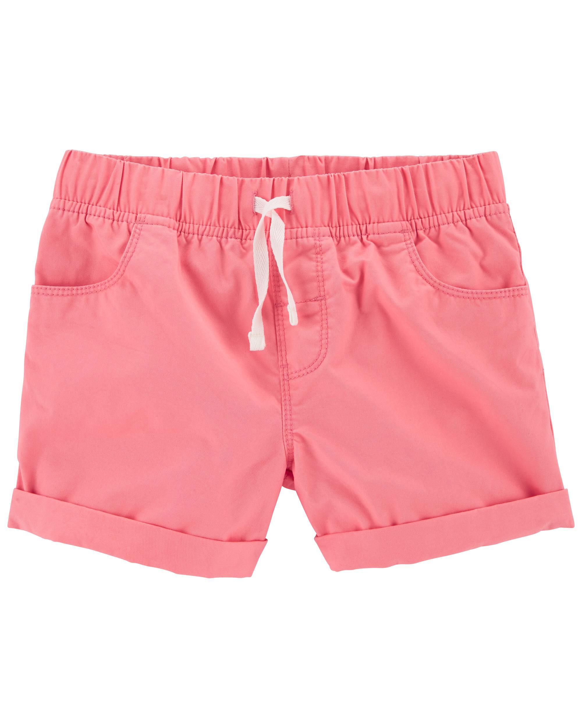 Pink pull on shorts clearance