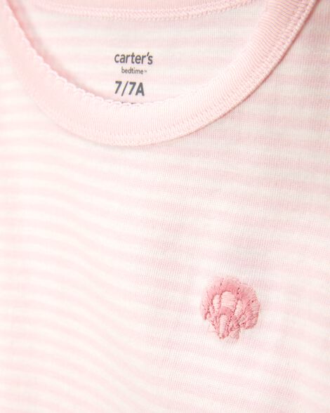 Product image 2 of Kid Shell Print Snug Fit Cotton 4-Piece Pajamas