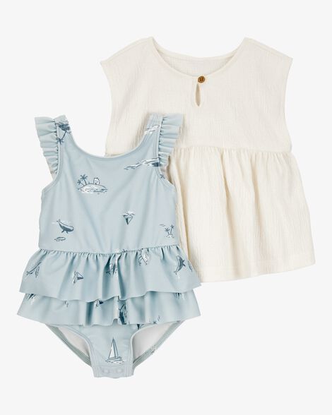 Product image 1 of Baby 2-Piece Swimsuit & Cover-Up Set