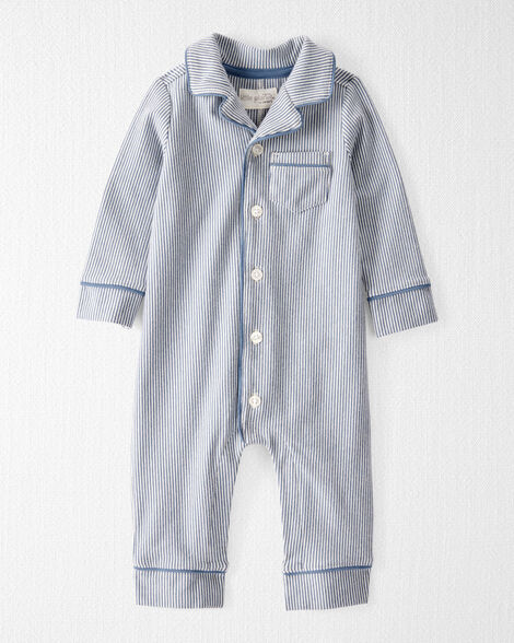 Baby Striped Organic Cotton Coat Style One Piece