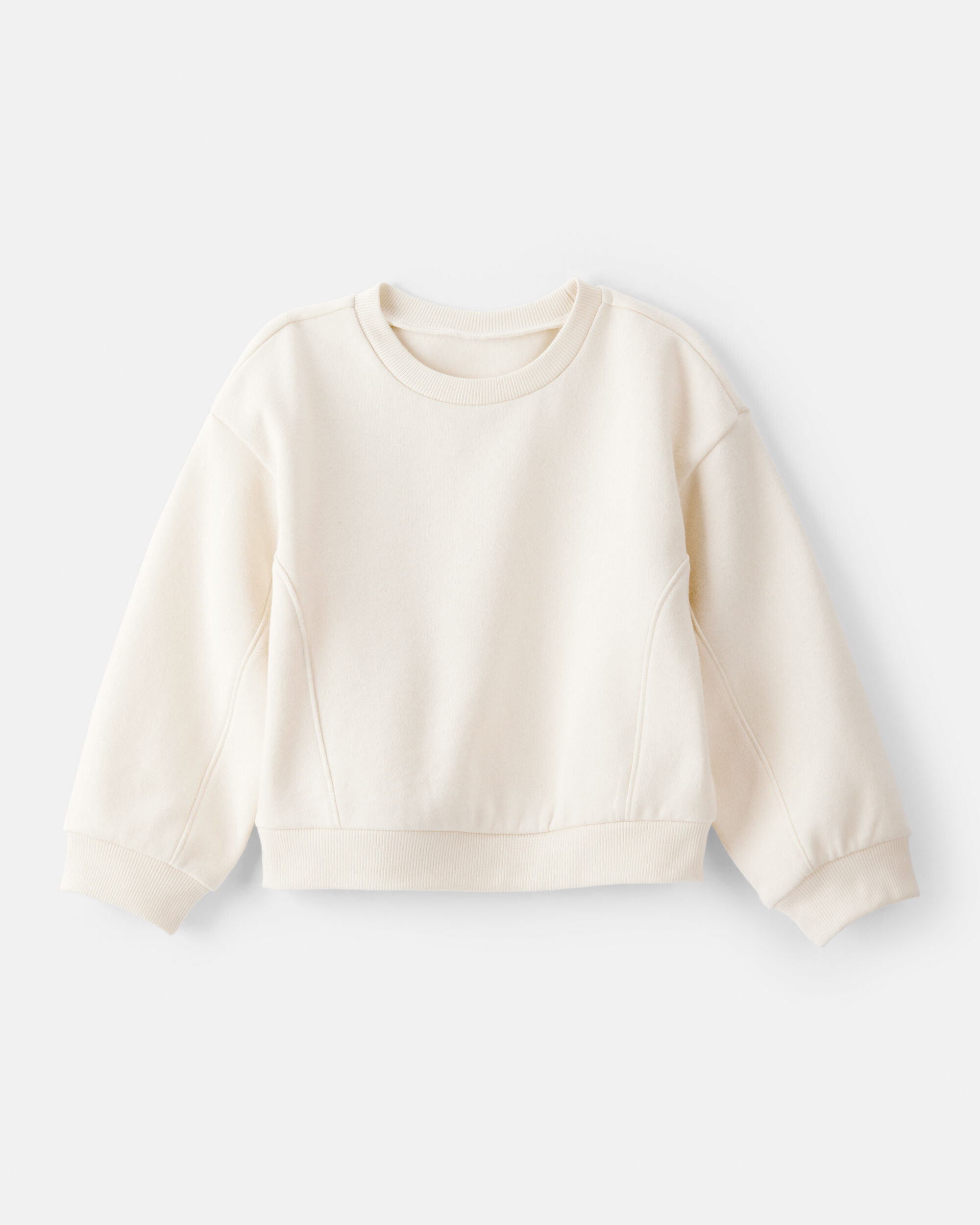 Toddler Girl DayDream Fleece Pullover Sweatshirt - White