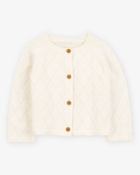  Product image 1 of Baby Button-Up Cardigan - Ivory