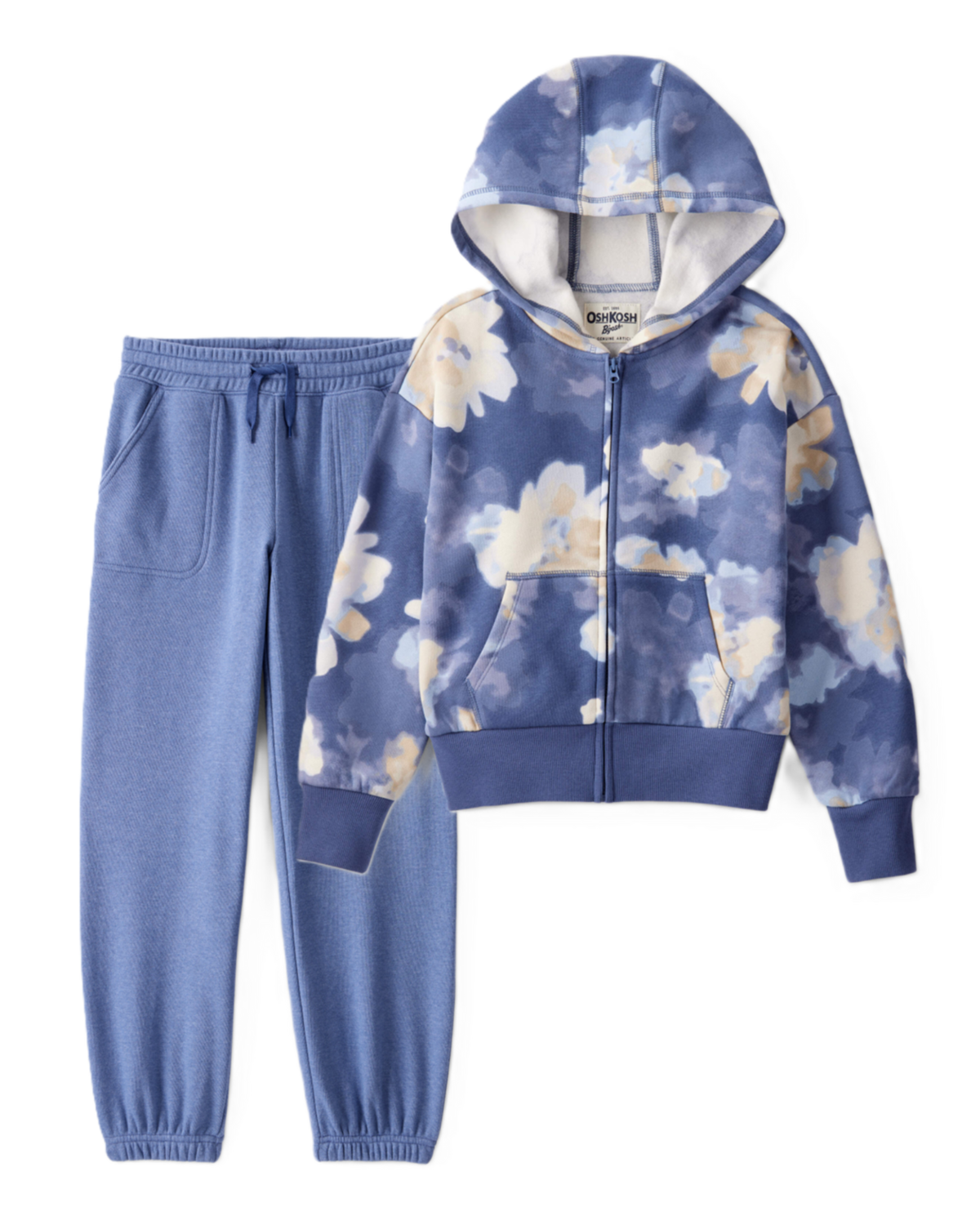 Girls 2-Piece DayDream Fleece Floral Hoodie & Joggers Set
