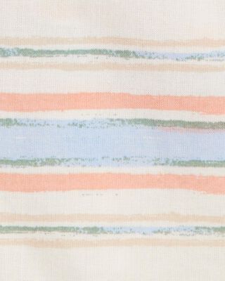 Product image 2 of Kid Short-Sleeve Stripe Button-Down Shirt - Cream