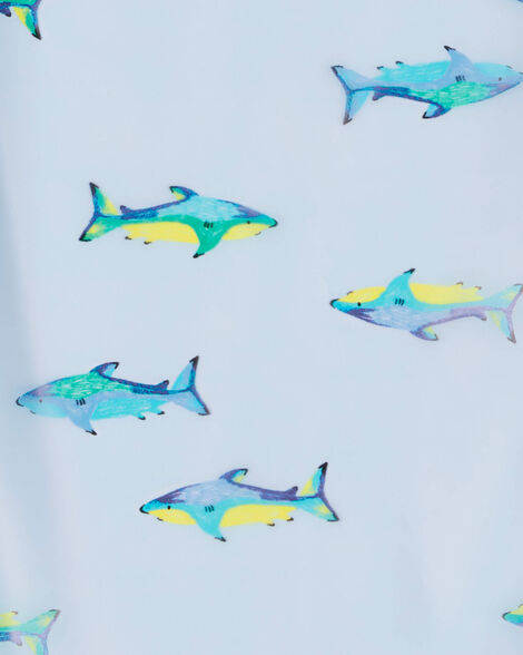 Product image 3 of Toddler Shark Translucent Rain Jacket - Blue