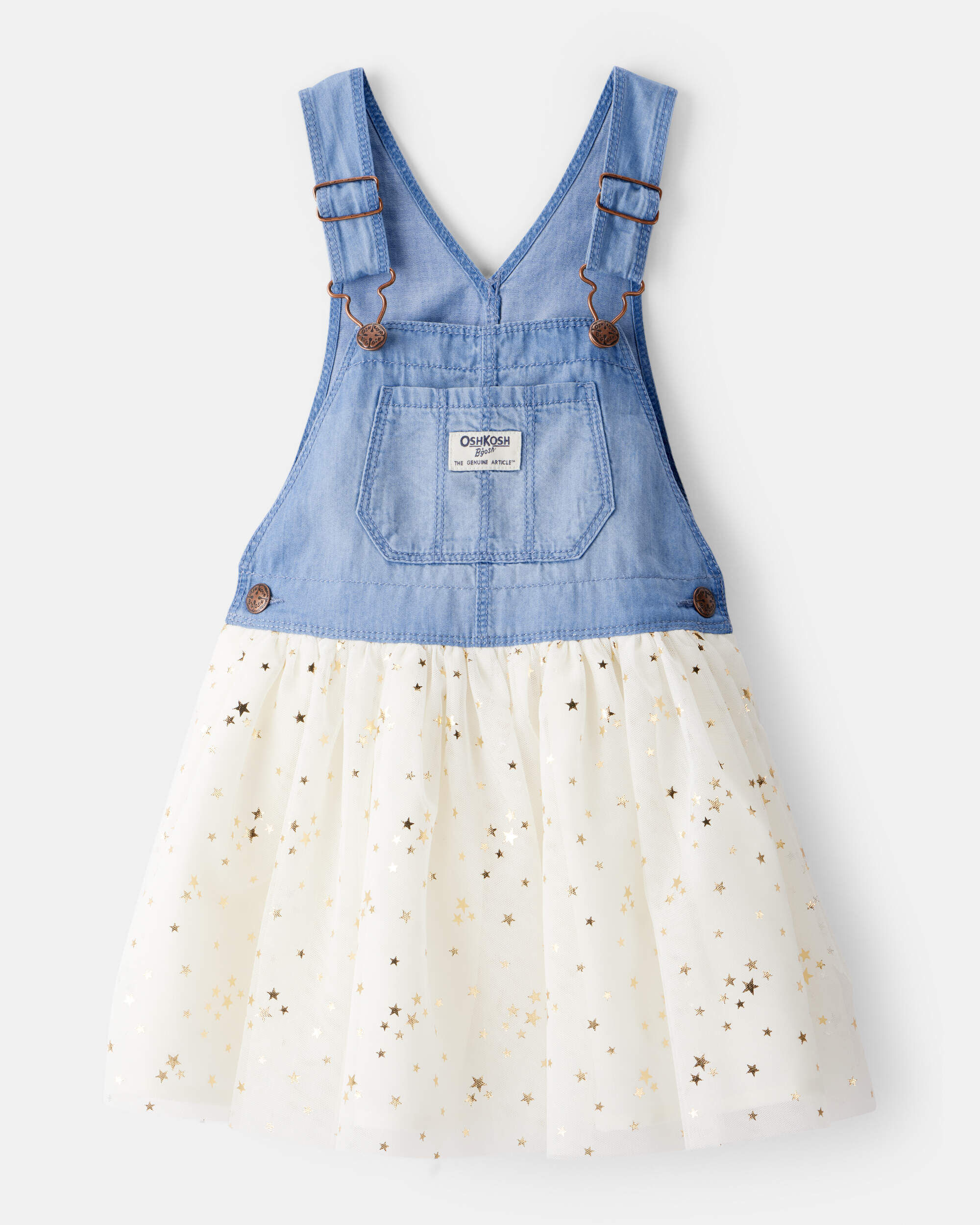 Toddler Denim Floral-Print Jumper Dress - OshKosh | Carter's